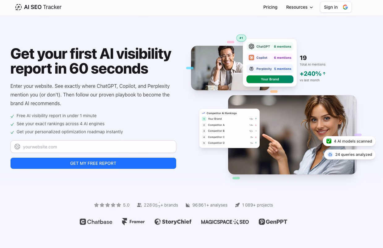 ai seo tracker website